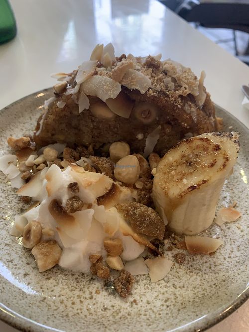 Banana cake at Frutaria in Lisbon