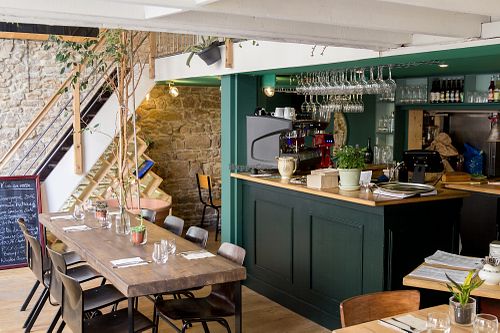 inside view at Les Mauvaises Herbes in Lyon