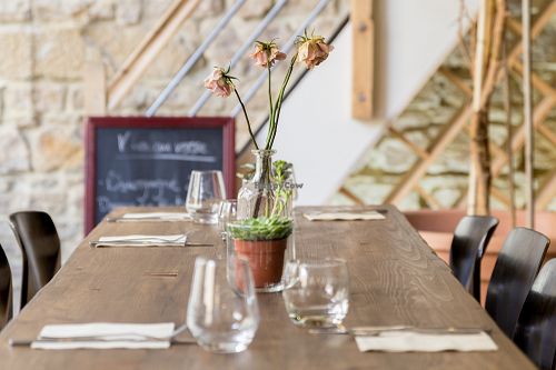 inside view at Les Mauvaises Herbes in Lyon