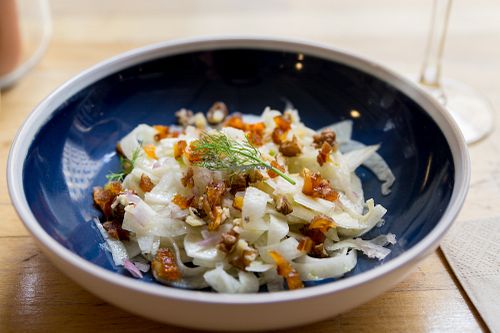 Fennel salad at Les Mauvaises Herbes in Lyon