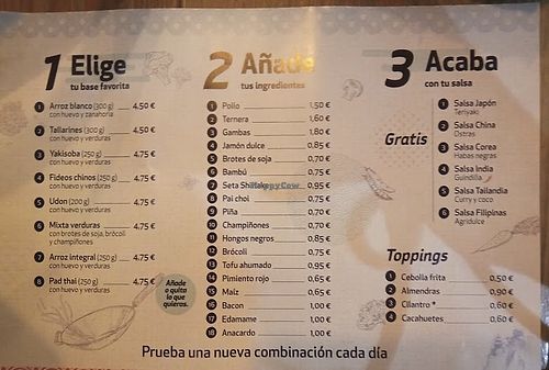 Carta at Pai Mei in Barcelona