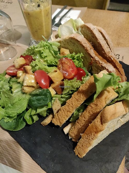 Club sandwich at Say Yes in Ioannina