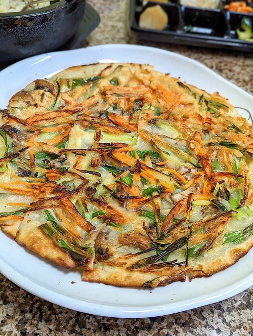 Vegetable Pancake at Myung Dong Tofu Cabin in San Mateo