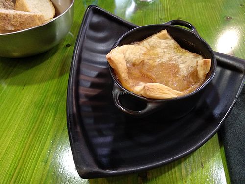 Cazuelita de verduras con tapa de hojaldre at Gaia in Burgos