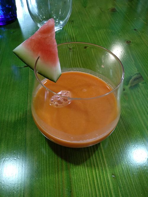 Gazpachuelo de sandía at Gaia in Burgos