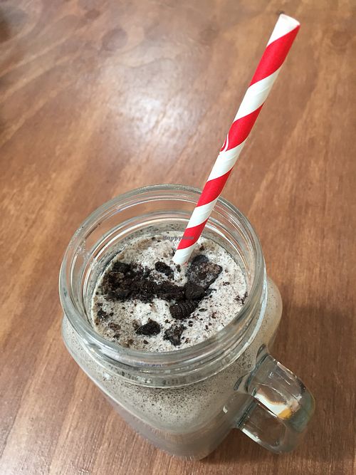 Cookies and cream vegan milkshake  at One for the Crow in Maidstone
