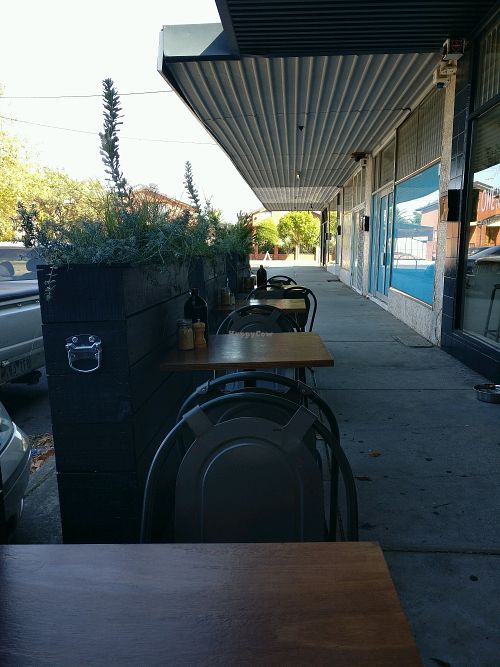 seating outside at One for the Crow in Maidstone