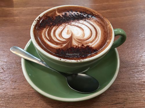 Almond mylk mocha at One for the Crow in Maidstone