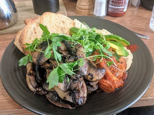 Giant bean breakfast - pretty yum! at One for the Crow in Maidstone