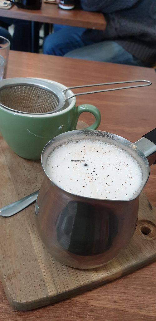 Chai latte at One for the Crow in Maidstone