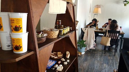 Vegan products at Cocina del Sr Conejo a base de Plantas in Tijuana