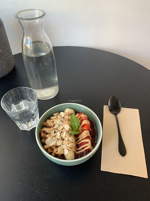 organic acai bowl  at Dicki's in New Farm