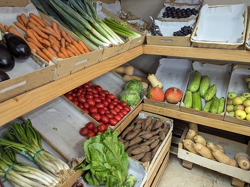 Fresh produce at La Despensa Ecológica in Sevilla
