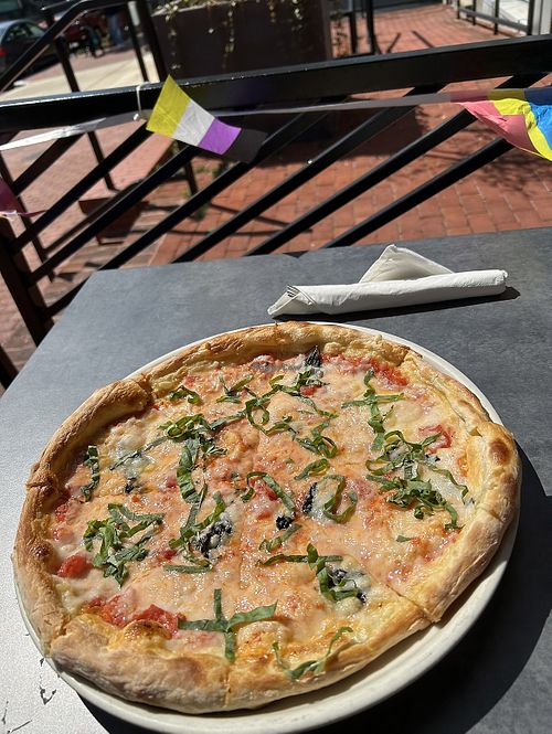 Margarita Pizza with vegan cheese   at Pizzeria Paradiso in Washington