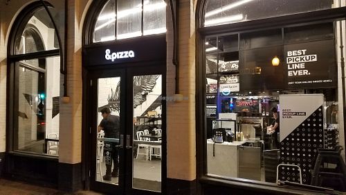 Entrance at &pizza - Wisconsin Ave in Washington