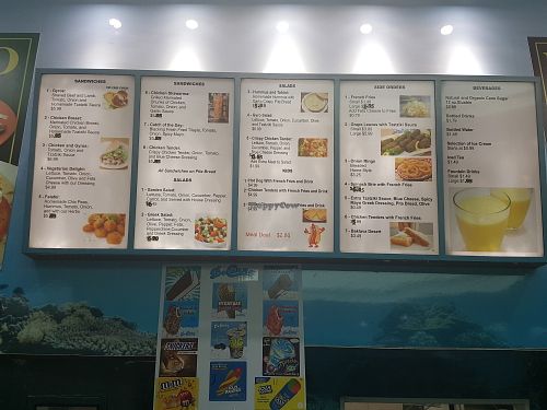 Menu board at Pita 2 in Port Richey