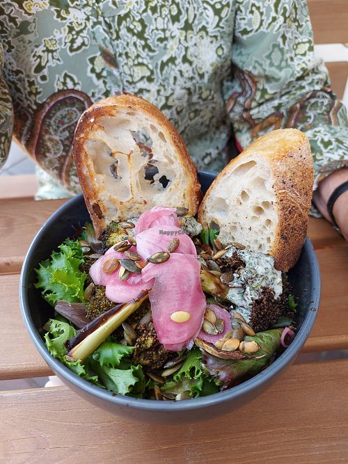 Hummus bowl at Jord in Malmo