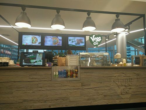 it is a stand in a mall at Vegg-Go in Pardubice