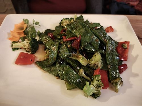 Ganbian Stangenbohnen mit Broccoli at Shan Dong - Lutherstrasse in Kassel