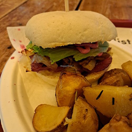 Vegan kebab with potatoes at Veg&Veg in Rome