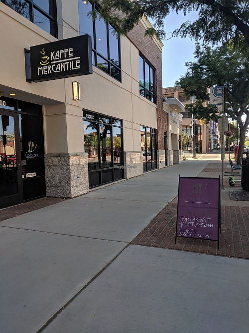 Out front at Lavender Kitchen  in Ogden
