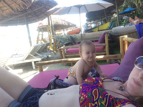 Cozy couch  at The Fisherman Vegan Restaurant   in Hoi An