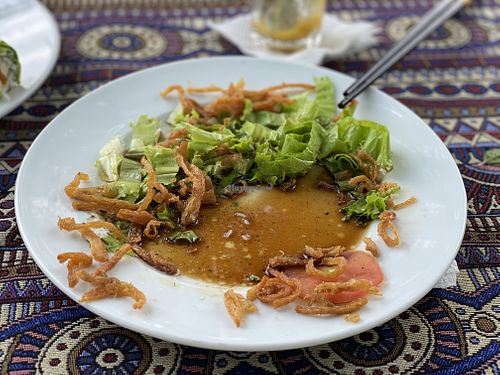Salad that was too salty so could not finish it    at Phong Nha Vegan in Phong Nha