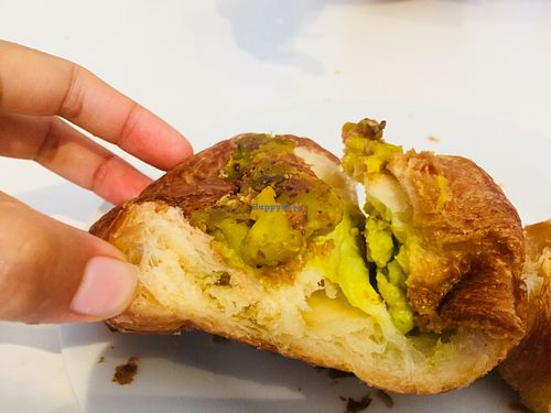 Pistachio croissant at A&J Bakery in Utrecht
