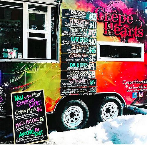 Crepe Hearts serving food this winter at Alpine Meadows next to subway lift Fri-Sun 11-4pm.  at Crepe Hearts - Food Truck in San Francisco