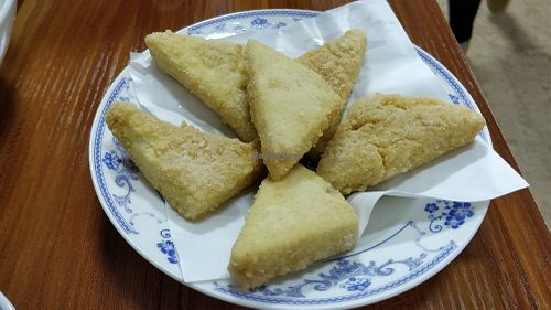 Fried toufu, crispy on the outside, soft on the inside at Wu You You Su Dou Fang in Fuzhou