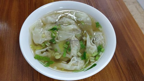 Vegetable wonton at Wu You You Su Dou Fang in Fuzhou