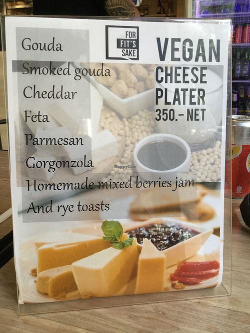 vegan cheese platter at Bad Burger in Bangkok
