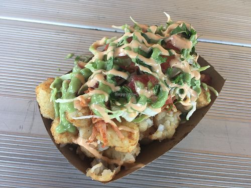 Jackfruit tatie tots at Taqueria El Zamorano in Santa Ana