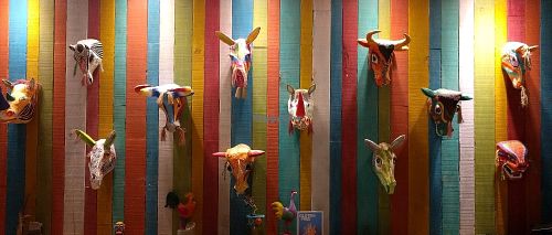 In the dining room at Venazu in Punta De Mita