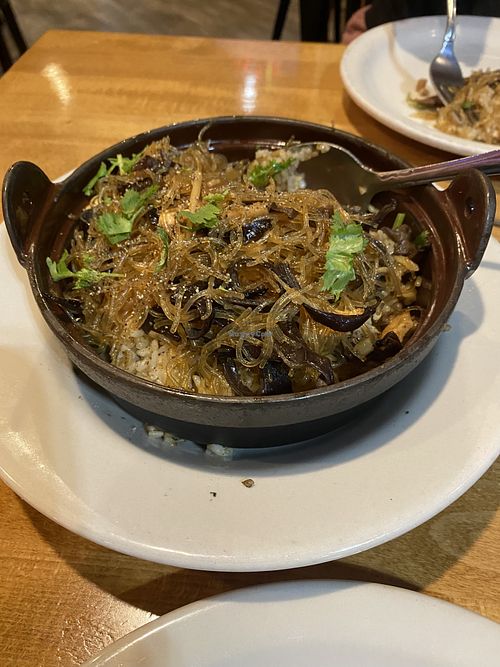 Clay pot…very good flavor!   at Merit Vegan Restaurant in Sunnyvale