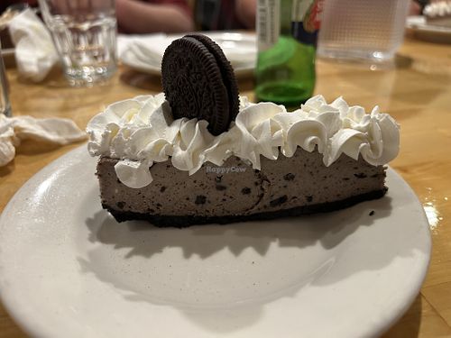 Oreo cheesecake - yum!   at Merit Vegan Restaurant in Sunnyvale