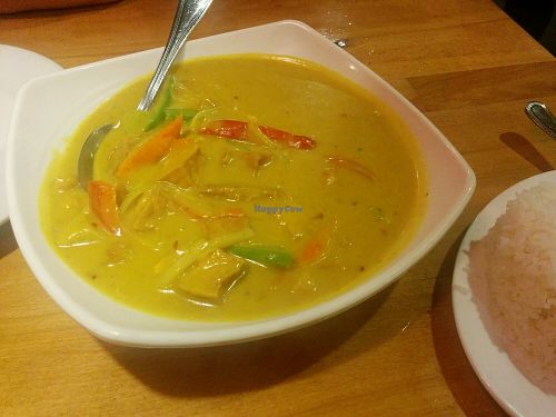 curry vegetables (good) at Merit Vegan Restaurant in Sunnyvale