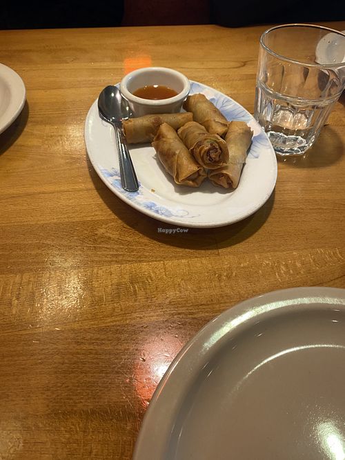 Golden Rolls to Share - Omnivore Approved! 🫶🏽  at Merit Vegan Restaurant in Sunnyvale