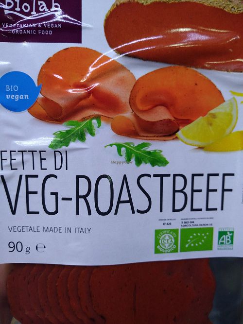 Vegan meat at Vegetaria in Bari