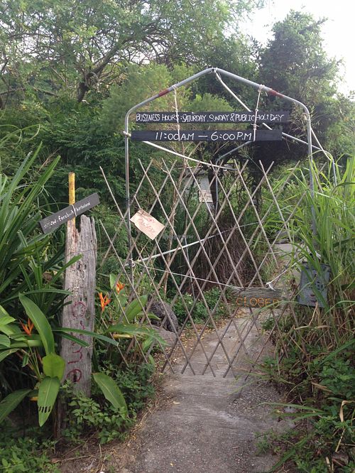 The gate... at Herboland in Outlying Islands