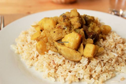 vegetable curry at Bar Ecologico Gaia in Sevilla