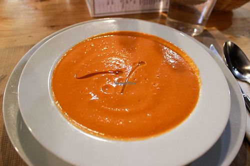 gazpacho at Bar Ecologico Gaia in Sevilla