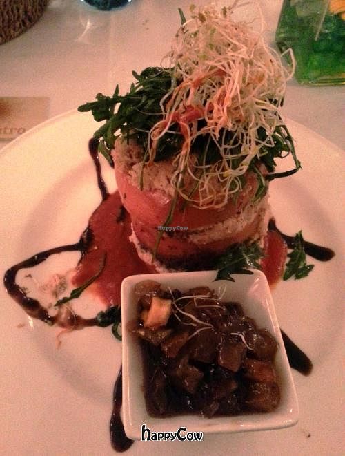 Cucumber Milhojas at EcoCentro in Madrid