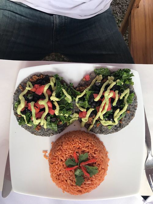 Cauliflower Kale-Loupas!  at Garden of Vegan in Urubamba