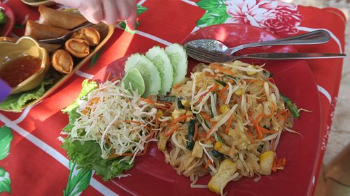 Pad thai at Little Jamaica Bar & Restaurant in Krabi