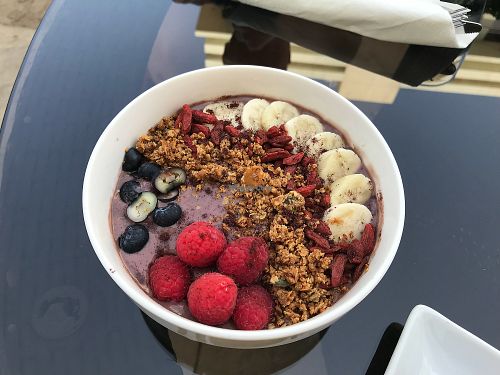 Açai bowl at Wheatfields in Abu Dhabi