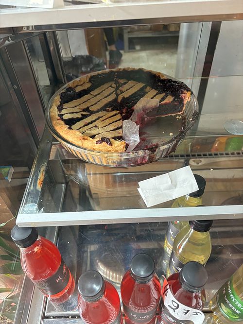 Vegan pie at Cafe de Nucallacta in Cuenca