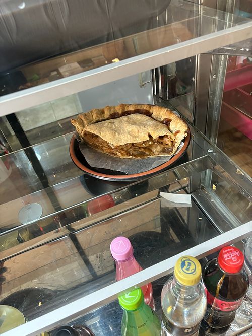 Vegan pie at Cafe de Nucallacta in Cuenca