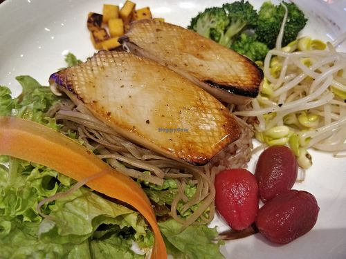 Bibim bowl vegan at Oh My Cafe in West Singapore