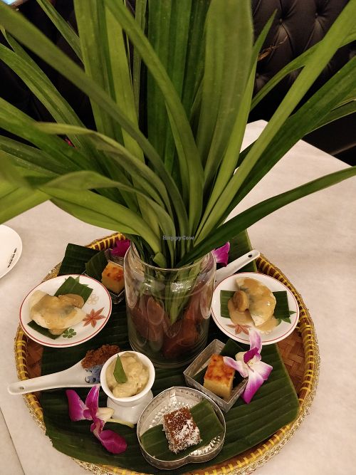 Dessert set at The Peranakan in Central Singapore